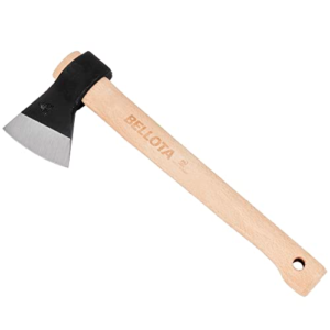 Bellota 8130-500C - Hacha Vizcaína para la Limpieza y el Corte de Ramas Pequeñas/Medianas y Corte de Leña, Peso de la Cabeza 500 gr, Mango de Madera