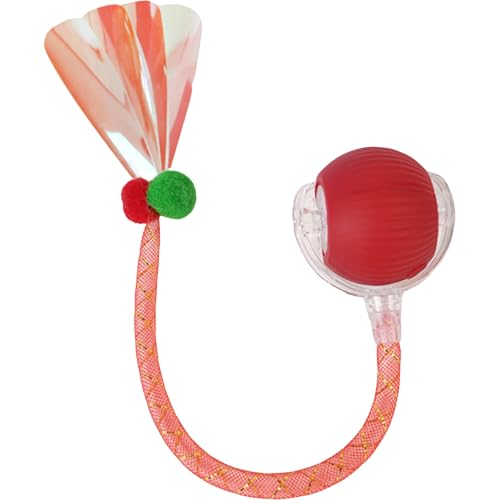 BIRDTOBR Pelota Interactiva para Gatos Smart Rolling Ball 360° Rotating Recargable
