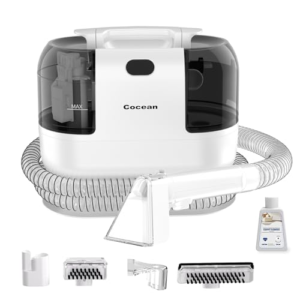 COCEAN Aspiradora de Agua Tapiceria, Limpiador de Tapicerias, Aspiradora de Lavado, 500 W, Aspiradora Compacta para Limpieza Profunda de Manchas, Húmeda para Alfombras, Tapicería, Sofá, Coche