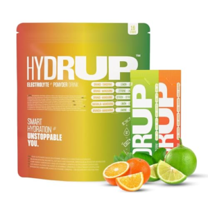 HYDRUP Electrolitos Sin Azúcar en Polvo 1733 mg| Mix Sabores Lima-Limón y Naranja Mandarina | Hidratación Rápida y Energía Natural | Sales Minerales Vitaminas B y C |16 Sobres Sin Gluten ni Lactosa