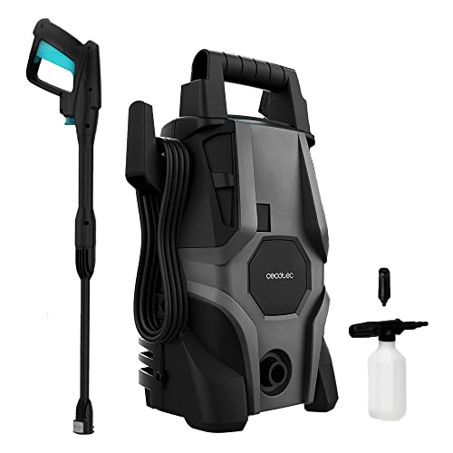 Cecotec Hidrolimpiadora de Alta Presión HydroBoost 1400 Essential. 1400W, Hogar, Jardín o Coche, Caudal de 426 l/h, Presión 105Bares, Bomba de Aluminio, Radio de Acción 9 Metros