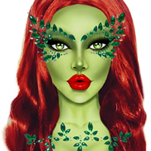 Leg Avenue Poison adhesive face jewels, O/S(Verde)