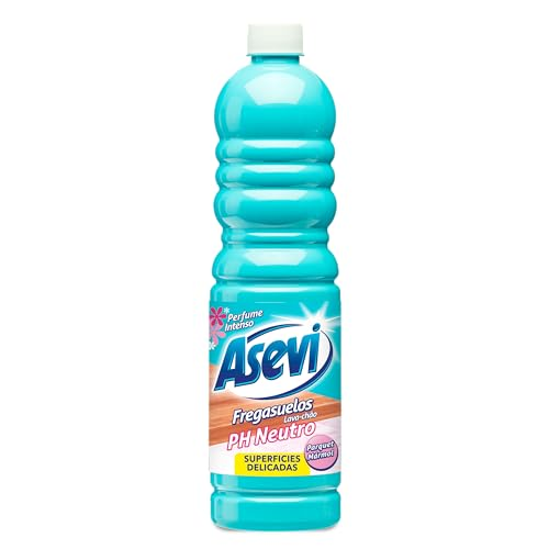 Asevi Fregasuelos Perfumado Duradero PH Neutro - Friegasuelos Concentrado con Aroma Fresco - Limpiasuelos con pH Neutro para Todo Tipo de Suelos, Incluso Superficies Delicadas - Envase de 1 Litro