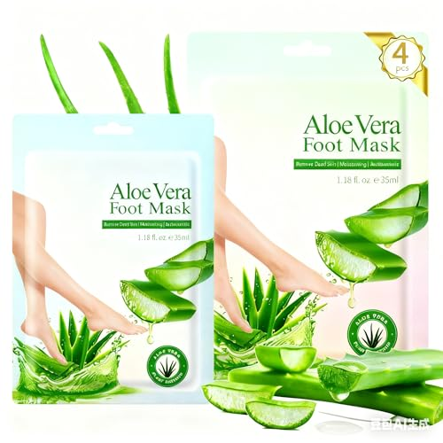 1 máscara de pies, calcetines para el cuidado de los pies, mascarilla hidratante para pies secos y talones agrietados
