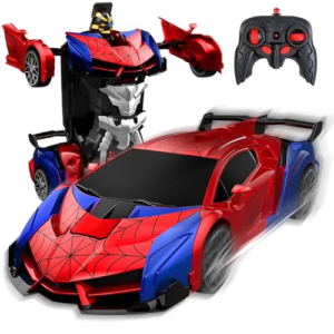 TEWWCEO Coche Teledirigido Transform Spider,2.4GHz Transform Robots,2 en 1 Radiocontrol Trans-Form RC Coche Robots,Co-che Teledirigido Niños 3 4 5 6 7 8 9 10 11 12 13 14Años,Regalo Cumpleaños Navidad