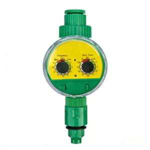 Programador de riego para jardín, simple y fácil de usar, color verde