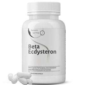 Beta Ecdisterona Cápsulas – 1.200 mg por Dosis Diaria – Extracto de Cyanotis arachnoidea – 98% 20-Beta-Hidroxiecdisona – Ecdisterona Vegetal Premium – Suplemento Alimenticio – Analizado en Alemania