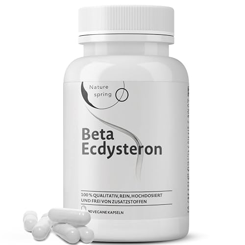Beta Ecdisterona Cápsulas – 1.200 mg por Dosis Diaria – Extracto de Cyanotis arachnoidea – 98% 20-Beta-Hidroxiecdisona – Ecdisterona Vegetal Premium – Suplemento Alimenticio – Analizado en Alemania