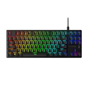 HyperX Alloy Origins Core – Teclado mecánico para juegos RGB, Tenkeyless, interruptores HyperX Aqua, (QWERTY – US Layout)