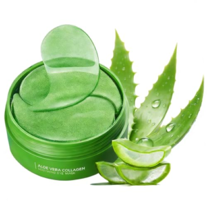 40 parches para ojos con aloe vera,Ayuda a atenuar bolsas y ojeras,Formato práctico para uso diario