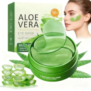 30 Pares Ojos Bolsas y Ojeras con Aloe Vera y Colágeno, Contorno de Ojos Hidratante y Reafirmante, Eye Patches Anti Ojeras y Arrugas, Alivio de Fatiga y Efecto Refrescante, Para Mujer y Hombre