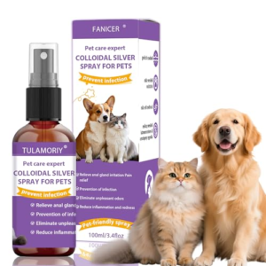 TULAMORIY 100ml-Spray Calmante para Perros,Spray Antipicores Perros y Gatos,Calmante dérmico para Perros,Cuidado de la Piel,Hidrata y Calma el picor para un Efecto Duradero,Fácil de Usar