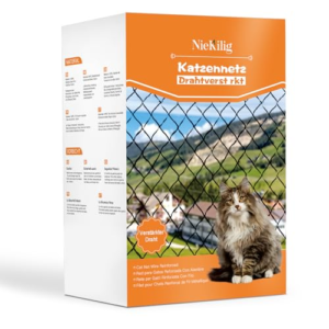 NieKilig Red para Gatos Metalica, Red de Seguridad para Malla Gatos para Balcones, Ventanas, Tragaluces y Puertas (2x1.5m)