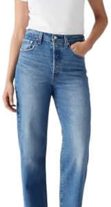 Levi's Ribcage Straight Ankle Vaqueros, Dance Around, 30W / 29L para Mujer