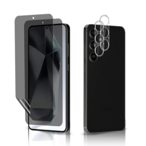 MiKoyi Anti-Espía Protector de Pantalla para Samsung Galaxy S24 Plus/S24+, [2+2 Piezas] Protector de Lente de Cámara Vidrio Templado TPU Privacidad Película Protectora para Samsung Galaxy S24 Plus 5G