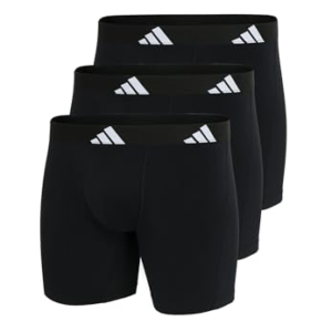 Adidas Calzoncillos Tipo bóxer para Hombre (Paquete de 3), 000 Negro, M
