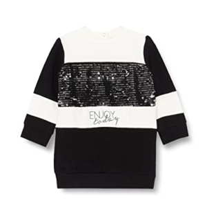 Chicco Vestido de Manga Larga Niñas, Negro (627), 12 meses