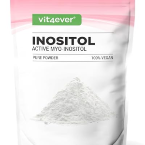 vit4ever Inositol Pure 300 g - Polvo de Myo-inositol de alta pureza - sabor neutro - 4000 mg por dosis diaria - buena solubilidad, con cacito medidor, vegano, sin aditivos