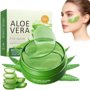30 Pares Ojos Bolsas y Ojeras,Eye Patches Hidratantes con Aloe Vera y Colágeno, Parches Contorno de Ojos Anti Ojeras Mujer y Hombre, Alivio Fatiga y Reafirmante