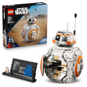 LEGO Star Wars 75452 Droide Astromecánico BB-8 - Regalo por el Día del Padre para Construir con Niños de 10+ Años - Figura de Juguete con Cabeza Giratoria y Rueda - Decoración para la Habitación