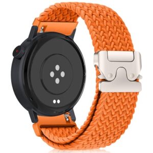 MiKoyi Correa para CMF by Nothing Watch 3 Pro/Pro 2, Respirable Suave Nylon Deportivo Trenzado Correas de Repuesto para CMF by Nothing Watch Pro 2/3 Pro, Naranja