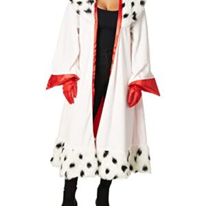 Disguise 101 Dalmatians Animated Womens Cruella Jacket Deluxe Fancy Dress Costume Large