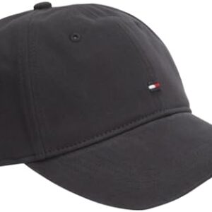 Tommy Hilfiger Gorra Suave de 6 Paneles con Bandera TH '85 AM0AM12531, Color Negro, Talla única, Negro (Negro), Talla única