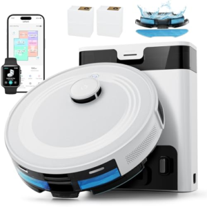 Lefant M2 Pro Robot Aspirador y Fregasuelos con Autovaciado, 90 Días Autovaciado,6000Pa, Mapeo Multinivel, Navegación dToF, Evitación 190° PSD, Limpieza Personalizada, WiFi/App/Alexa, 2,4G & 5G