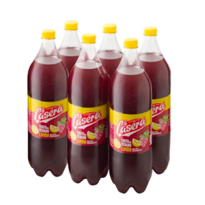 La Casera - Bebida refrescante, Tinto De Verano Limón, Botella 1,5 L - , Pack de 6