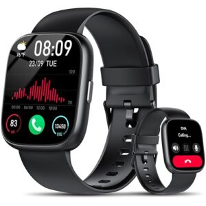 Reloj Inteligente Hombre Mujer con Alexa, 1,83" HD Smartwatch con Llamadas Bluetooth,120+ Deportivos Smart Watch con Pulsómetro/Podómetro/Monitor de Sueño, IP68 Pulsera Actividad para Android iOS