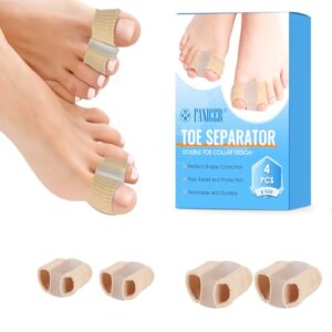 DiviDermy Separador Dedos Pie, Separador Dedos Pie Juanete Toe Spacer, per De Superpuestos, Tono de piel