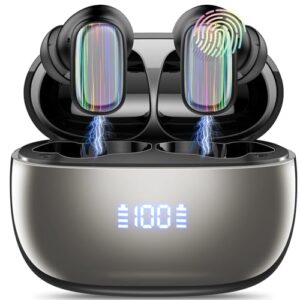 Conyat 2026 Auriculares Traductores de Idiomas, 3en1 AI Auriculares Traductor en Tiempo Real 164 Idiomas y 6 Modos de Traducción, 40H Bluetooth 5.4 Cascos Inalambricos para Viajes, Reuniones, Negro