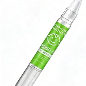 1 Pieza Prevenir morderse las uñas Bolígrafo,Lápiz para el Cuidado de las Uñas,Práctico de Usar(Verde)
