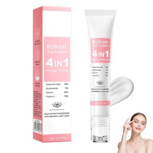 Crema para los ojos, 4 en 1, rodillo para ojos