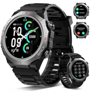 Ddidbi Reloj Inteligente Hombre Mujer con Llamadas, 1.39" Militar Smartwatch con 110+ Modos Deportivos, Monitor de Ritmo Cardíaco y Sueño. Pulsera Actividad IP68 Impermeable para Android iOS,