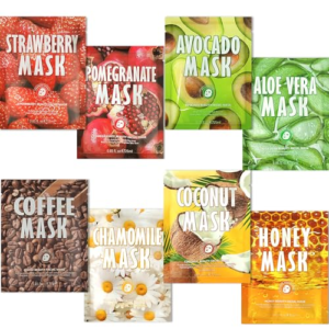 8 Piezas Máscara de Colágeno,Mascarilla Facial Hidratante,Daily Care Mascarilla Facial,Mejorar la piel áspera,Potencia la Luminosidad