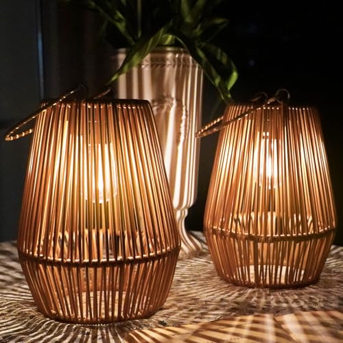 KagoLing - Faroles solares colgantes, impermeables para exteriores, decoración para jardín, patio, porche, árboles, césped, caminos
