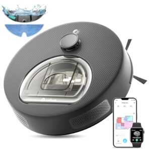 Lefant M330 Plus Robot Aspirador,Anticolisión,5000Pa,Aspiración y fregado simultáneos,Mapeo Inteligente,Navegación LiDAR,Prevención de obstáculos,Recogida de Pelo de Mascotas,Gris