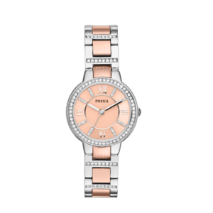 Fossil Virginia Reloj para Mujer, Movimiento de Cuarzo a Tres Agujas con Correa de Acero Inoxidable