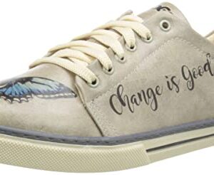 DOGO Sneakers, Zapatillas de Mujer, Change is Good, Zapatos Veganos Estampados,40 EU