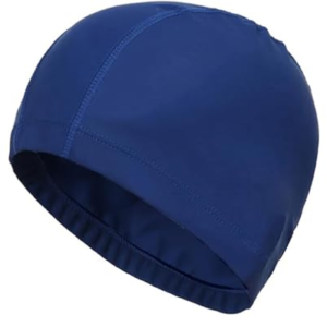 Gorro de Baño Azul de Tejido Suave – Gorro de Piscina Resistente y Lavable – para Deportes Acuáticos