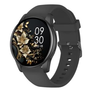 AcclaFit Reloj Inteligente Hombre Mujer con Llamadas Bluetooth, Smartwatch Esfera Redonda 1,38" con 147+ Modos Deportivos, Pulsómetro, Monitor de Sueño, IP68 Impermeable, Compatible con Android iOS