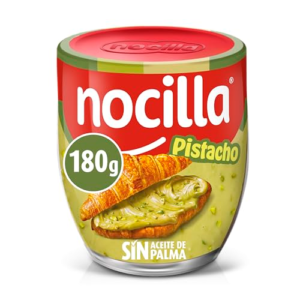 Nocilla Pistacho Crema de Cacao Sin Aceite de Palma, 180g, Sin Gluten