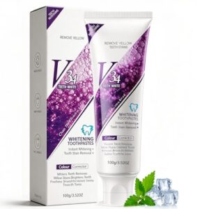 100g Pasta De Dientes Blanqueadora,Toothpaste for Gentle Whitening,Repair Pasta Dental,Elimina Las Manchas Superficiales,refresca el aliento,Que la sonrisa sea hermosa