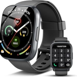 Reloj Inteligente Mujer Hombre, 1.95" HD Smartwatch con Llamadas Bluetooth, 110+ Modos Deportivos, 2026 Smart Watch con Pulsómetro/Monitor de Sueño/Podómetro, IP68 Pulsera Actividad para Android iOS