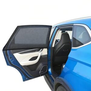 Parasol Coche Bebe para Ventanas Traseras,Parasol Coche Lateral con Protección UV y Malla Transpirable Antimosquitos,Parasol Ventanas traseras Coche para Niños,Compatible con SUV Sedan Camión