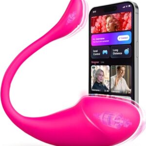 APP Vibrador juguetes eróticos para pareja sexuales con 9 Modos Vibradorador Mujer Juguetes Sexuales Vibradores Sex Toys Portátil Consolador con Vibración Bolas Chinas (Rojo)