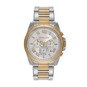 Michael Kors Reloj Alek para Hombre, Movimiento cronógrafo de Cuarzo con Correa de Acero Inoxidable