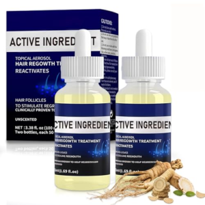 2x50ML Serum de Crecimiento del Cabello, Scalp Serum, Nutre el Cuero Cabelludo, Fortalece el Cabello, Azul