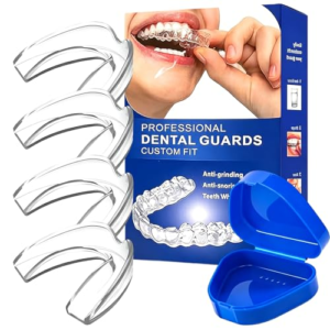 Férula Dental para la Noche, Protector Bucal Cómodo contra el Rechinamiento de Dientes y Protección Dental